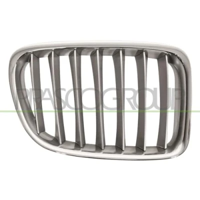Afbeelding van PRASCO BM7022033 frontgrillspoiler, chroom/zwart