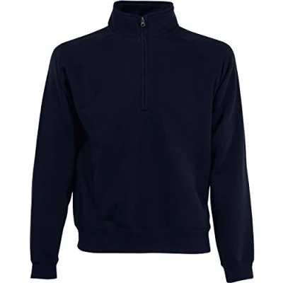 Afbeelding van Fruit of the Loom Sweatshirt met ritssluiting voor heren, blauw (Deep Navy 202), L