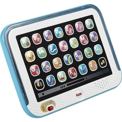 Afbeelding van Fisher Price Laugh and Learn tablet, tablet met Smart Stages technologie en drie spelniveaus, veel liedjes, speelgoed voor kinderen van 12 maanden ouder, CDG33 Engelse taal