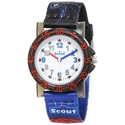Afbeelding van Scout Kwartshorloge The IT Collection, 280375020 Horloge, kinderhorloge, leerhorloge, cadeau idee, schoolbegin, Spiderman