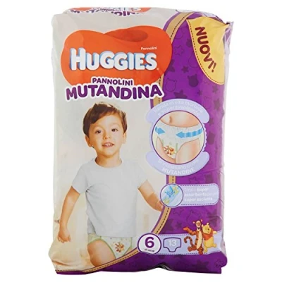 Afbeelding van Huggies Luiers voor jongens en meisjes, wegwerpluiers, 15 kg, 25 meerkleurig, 13 stuks