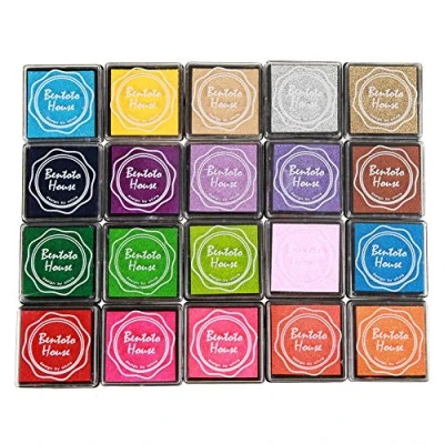 Afbeelding van 20 Pack Craft Ink Pad stempels DIY afdrukken stempel voor papier, hout stof &amp; vinger print tekenen, Scrapbooking