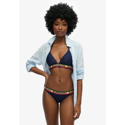 Afbeelding van Superdry Vrouwen Triangelbikinitop met Logo Blauw Grootte: 38
