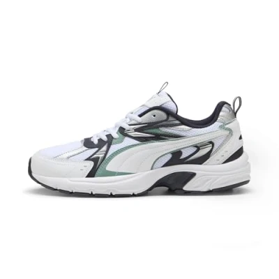 Afbeelding van Puma Uniseks Milenio Tech Sneakers, White Green Moon New Navy, 43 EU
