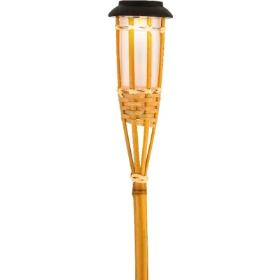 Afbeelding van Solar tuinfakkel Lumineo 54 cm (LED, Vlameffect, Bamboe)
