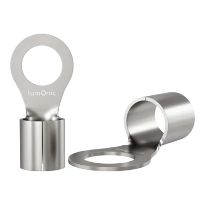 Afbeelding van Lumonic 25x crimp terminals blank 16 25mm² I M10 ongeïsoleerd kabelschoenen M10, buisvormige kabelschoen 16mm2 25mm2 ringogen,