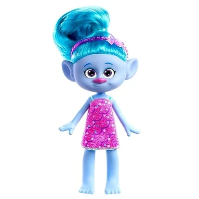 Afbeelding van Mattel DreamWorks Trolls Band Together, Trendsettin&#039; Modepop, Chenille met kleurrijk haar en accessoire, speelgoed geïnspireerd op de film HNF15