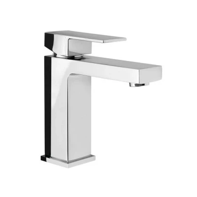 Afbeelding van Wastafelmengkraan Sapho Latus 1 hendel Recht 16.4 cm Chroom