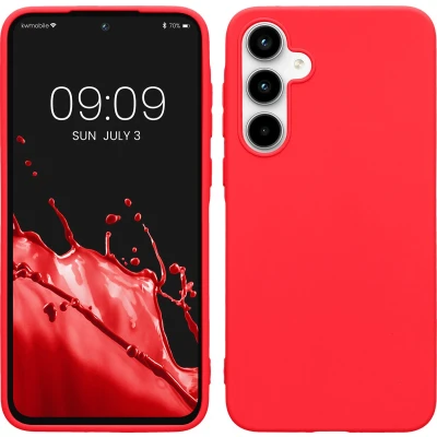 Afbeelding van kwmobile telefoonhoesje geschikt voor Samsung Galaxy A35 Hoesje smartphone Back cover in neon roze