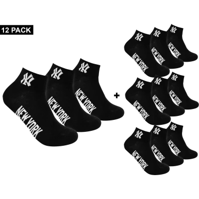 Afbeelding van New York Yankees 12 Pack Quarter Socks Enkelsokken