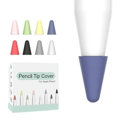 Afbeelding van Potlood Tip Cover, 8 Pack Vervanging Tips Compatibel voor Apple Pencil 1e 2e Generatie Nib Protector Cap iPencil iPad Pro 11&quot; 10.5&quot; 12.9&quot; 9.7&quot; Multicolor