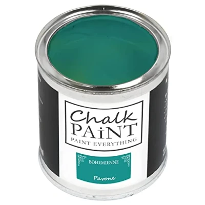 Afbeelding van Chalk Paint Pauw 750 ml zonder papier, verf gemakkelijk alle materialen