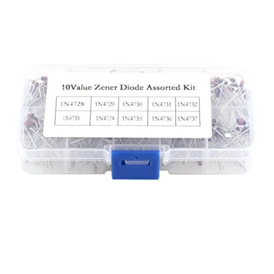 Afbeelding van 200 stuks diode assortiment kit set, 10 waarden 1W met doorzichtige doos 1N4728 1N4737