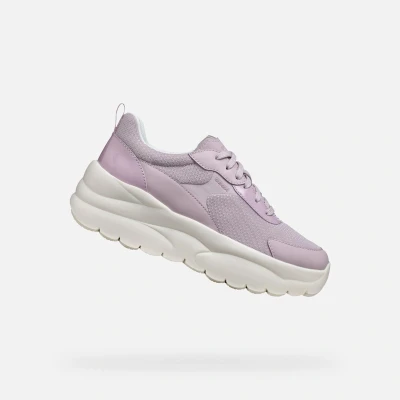 Afbeelding van Geox Xtors Sneakers laag, Dames, Maat: 41, Lilac Textiel/ synthetisch