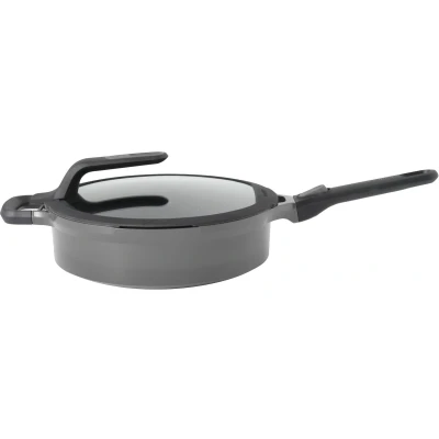 Afbeelding van Koekenpan BergHOFF Gem Line Met Deksel Grijs 28 cm