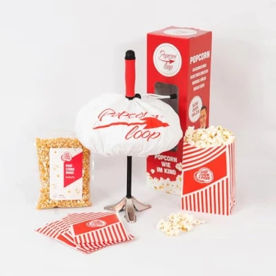 Afbeelding van Popcornloop popcornmaker voor popcornmaïs, thuisbioscoop, retro,