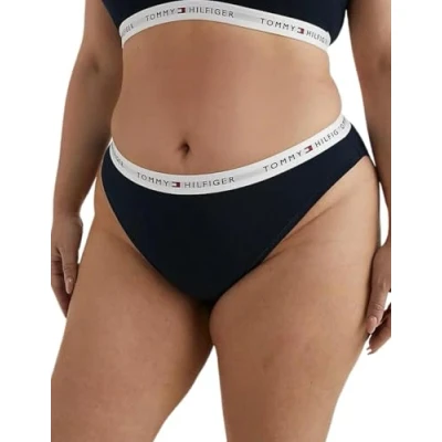 Afbeelding van Tommy Hilfiger Curve Icons Logo Waistband Brief Donkerblauw XX Large Dames