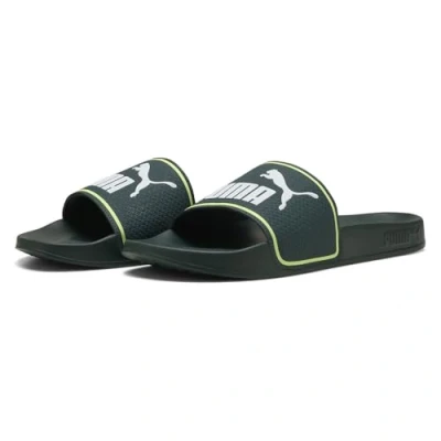 Afbeelding van PUMA Leadcat 2.0 uniseks volwassene Slippers Slide, Green Terrain White Fizzy Light, 47/49.5 EU