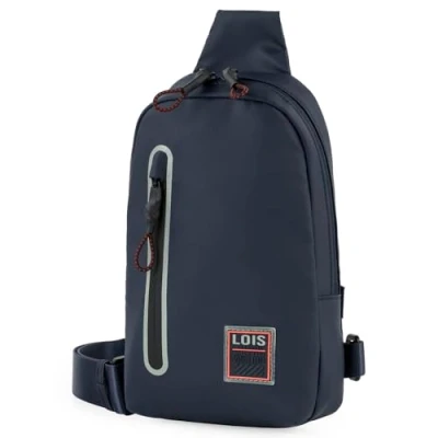 Afbeelding van Lois Crossbody Bag Heren, Schoudertas Dames, Schoudertas, Shoulder Man, Stijlvol en Veelzijdig, Marine