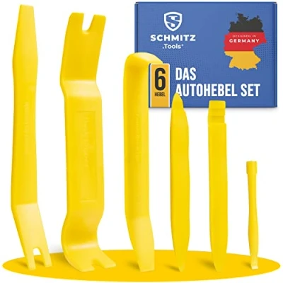 Afbeelding van SCHMITZ.Tools De Auto demontage gereedschap set [6 delig] trim wiggen tool, bevestigingen, dashboards portier tool 6 wedges