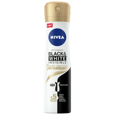 Afbeelding van Nivea Deospray Invisible Black &amp; White Silky Smooth 150 ml
