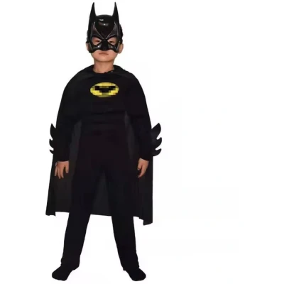 Afbeelding van Batman superhelden kostuum, kind, maat 122/128