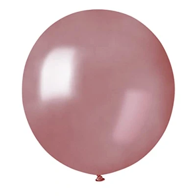 Afbeelding van Pack 25 balloons pearly in natural latex Premium Quality G150 (Ø 48cm / 19&quot;), gold pink pearl