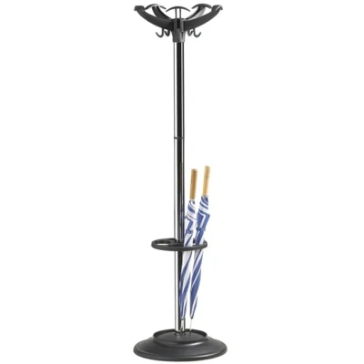 Afbeelding van Staande kapstok elix 164cm Zwart/chroom