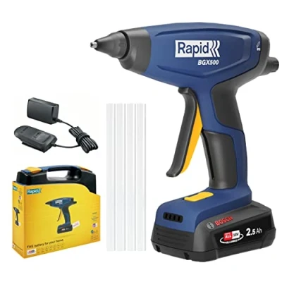 Afbeelding van Rapid BGX500 accu Lijmpistool P4A 18V 2.5 Ah + lader 4 lijmpatronen 190mm In koffer 5001514
