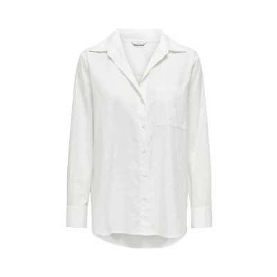 Afbeelding van ONLY Onlsalina Overhemdblouse, Dames, Maat: XS, Cloud dancer