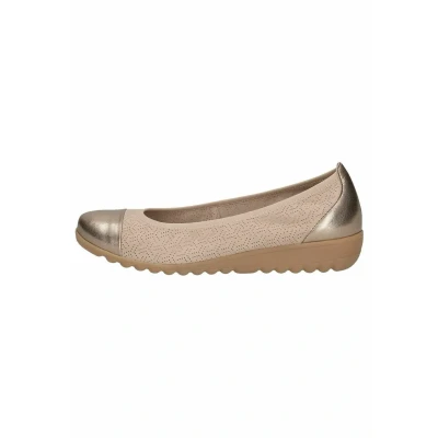 Afbeelding van Caprice Ballerina&#039;s, Dames, Maat: 37, Sand comb Leer