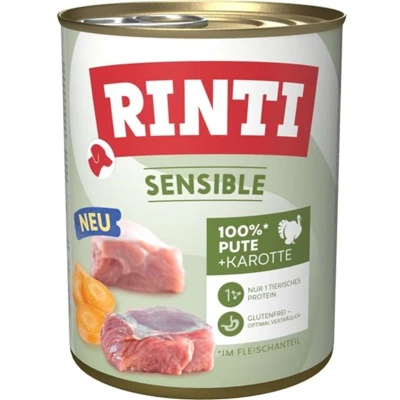 Afbeelding van Rinti Sensible 6 x 800 g Kalkoen &amp; wortel