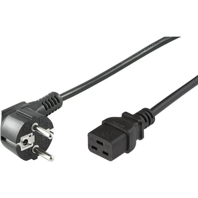 Afbeelding van Microconnect PE07719005 electriciteitssnoer Zwart 0,5 m CEE7/7 C19 stekker