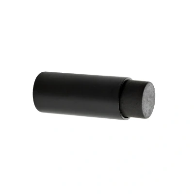 Afbeelding van Deurstopper zwart voor wandmontage 60x22mm