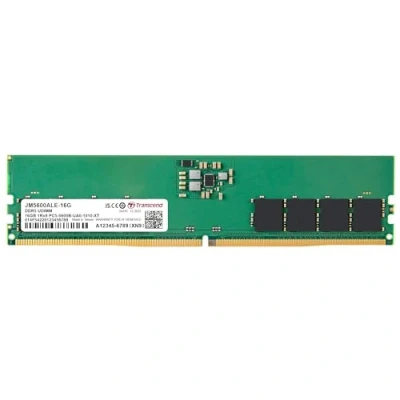 Afbeelding van Transcend JM5600ALE 16G Werkgeheugenmodule voor PC DDR5 16 GB 1 x On die ECC 5600 MHz 288 pins DIMM CL46