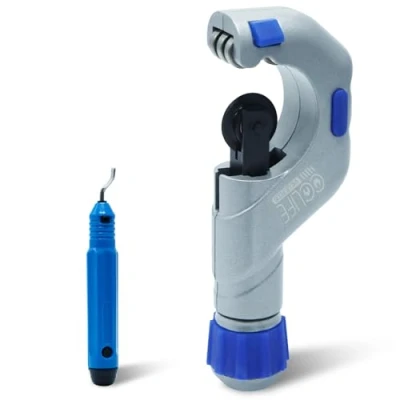Afbeelding van CCLIFE Pijssnijder set 5 50 mm, roestvrij staal met ontbramer, buissnijder snijdt schone randen voor het snijden van dun staal, koperen buis, aluminium, pvc enz