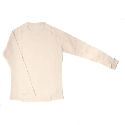 Afbeelding van Spro Nyn Waffle Long Sleeve Ecru L Vis shirt
