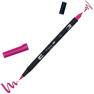 Afbeelding van Tombow ABT dubbele brushpen rubine red 755