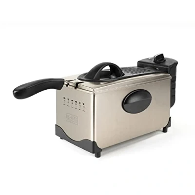 Afbeelding van Luchtfriteuse Black &amp; Decker ES9730040B 2100 W 3 L Grijs