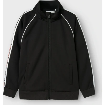 Afbeelding van Name it Langarm Sweater met rits voor kinderen, Maat: 146/152, Black