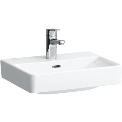 Afbeelding van LAUFEN Pro S fontein met kraangat overloop en LCC wit