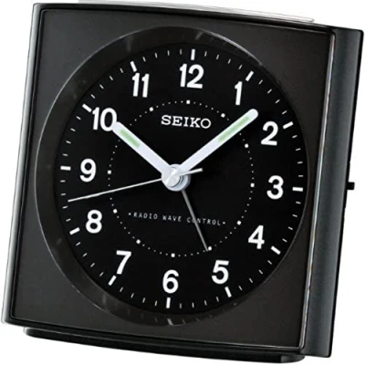Afbeelding van Seiko wekkerradio kunststof, zwart,