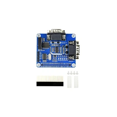 Afbeelding van Waveshare 2 Channel Isolated RS232 Expansion HAT for Raspberry Pi， SC16IS752+SP3232 with Protection Circuits Power Supply Isolation ADI Magnetical and TVS Diode