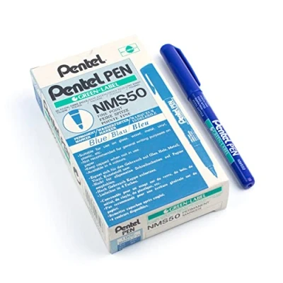 Afbeelding van Pentel NMS50 permanente marker Fijne punt Blauw 1 stuk(s)