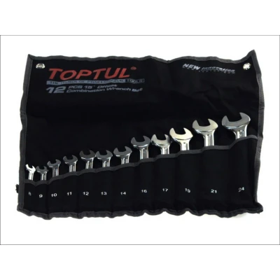 Afbeelding van Combinatie sleutel set TOPTUL 12Stk 6 7 8 10 11 12 13 14 15 17 19 22mm