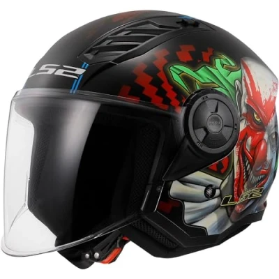Afbeelding van LS2, jethelm motorfiets Airflow Happy Dreams, XS