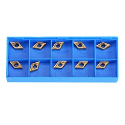 Afbeelding van DCMT070204 US735 DCMT51.51, diamantvorm, hardmetalen inzetsnijder, draaisnijmachine, freesinzetstukken, draaigereedschap met box