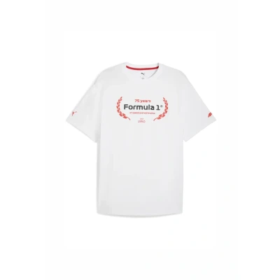 Afbeelding van Puma Essentials Graphic Tshirt print, Heren, Maat: XS, white