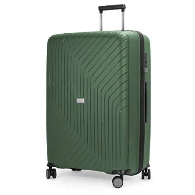Afbeelding van HAUPTSTADTKOFFER Serie TXL extra lichte en robuuste trolleys, hardshell koffer, cabinebagage takbagage, donkergroen, Koffer 66 cm,