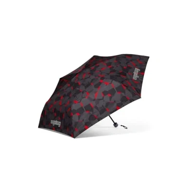 Afbeelding van ergobag Paraplu kinderparaplu voor de schooltas, ultralicht en klein, met tas, reflecterend windbestendig, TaekBärdo Grijs, Eén maat